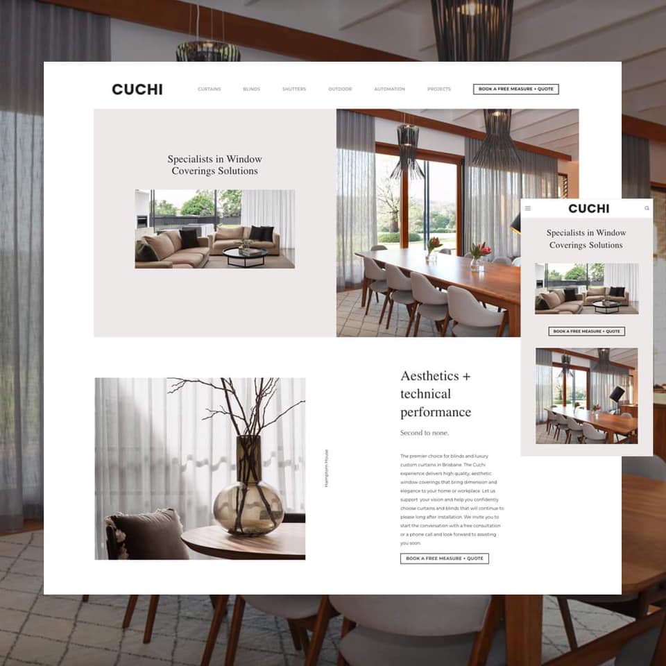 Architectural industry website Cuchi Curtains Brisbane